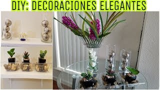 DIY TRES DECORACIONES ELEGANTES CON POCO DINERO💰 DECORA TU CASA CON POCO DINERO [upl. by Leirea]