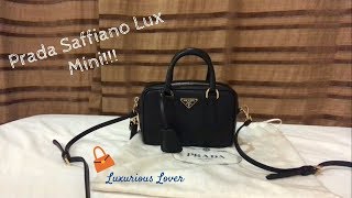 Prada Saffiano Lux Mini  What’s In My Bag  Luxurious Lover [upl. by Perla445]