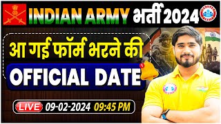 Indian Army भर्ती 2024 Army Official Update Army Online Form Age Limit Info By Dharmendra Sir [upl. by Enehs535]