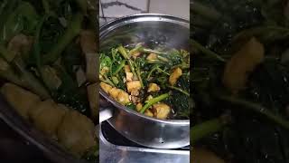 ADOBONG KANGKONG WITH TOFU [upl. by Hurty]