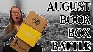 BOOK BOX BATTLE  August 2022  FairyLoot vs Illumicrate vs OwlCrate triple unboxing [upl. by Ardnaskela]