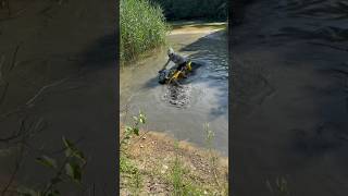 Canam 570 almost sunk offroad quad atv outlander automobile mud atvoffroad canam bike [upl. by Santiago917]