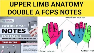 Upper limb Anatomy Lec 6Double A Fcps Notes [upl. by Granville]