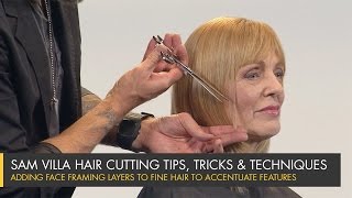 Adding Face Framing Layers to Fine Hair to Accentuate Features [upl. by Eversole]