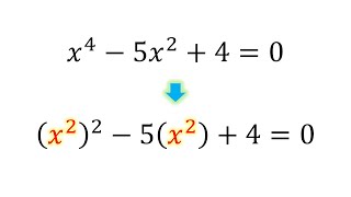 How to Solve Quartic Equation in Quadratic Form [upl. by Kuo769]