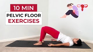 10 Min Pelvic Floor Exercises at Home  Strengthen Your Core  Improve Bladder Health pelvicworkout [upl. by Vinita423]