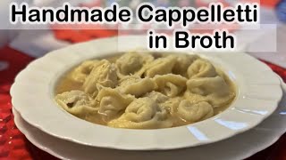 Handmade Cappelletti in Broth  Italian Food Easy Peasy by the Bellardinelli Sisters [upl. by Ziom214]