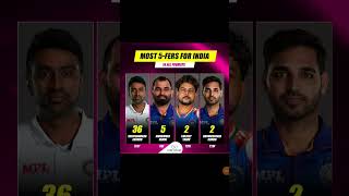 Most 5 fers for India in all formats viralvideo shortvideo ytshortsindia ytshort ytviral [upl. by Bonni]