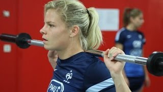 Equipe de France Féminine  Séance de musculation des Bleues [upl. by Kissner]