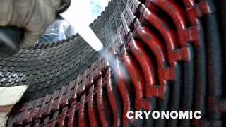 Dry ice cleaning for removing carbon in a generator [upl. by Jobina]