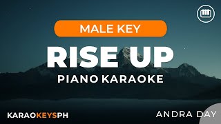 Rise Up  Andra Day Male Key  Piano Karaoke [upl. by Petrick485]