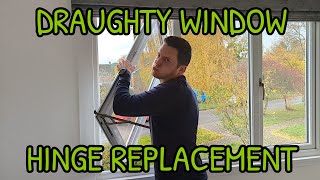 Draughty Window Not Closing Properly UPVC Hinge Replacement [upl. by Atiroc]