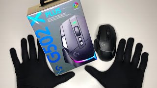 Unboxing Logitech G502 X PLUS Lightspeed Wireless Gaming Mouse  G POWERPLAY Charging Mousepad [upl. by Anawit127]