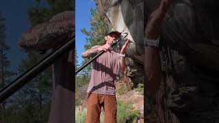 Metolius Superclip Part 1 of 3 Clipping a quickdraw onto the bolt hanger [upl. by Mayda]