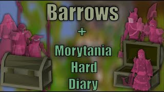 OSRS 2023 1hr of Barrows with Trident of the swamp  Hard Morytania Diary [upl. by Merrill]