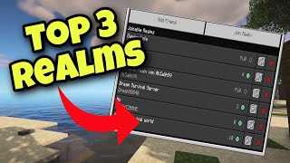 JOIN MY TOP 3 FREE BEST MINECRAFT REALMS 120 2023 PS5 XBOX PC MCPE CODE IN VIDEO [upl. by Acirem]