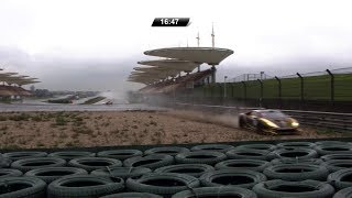 Lamborghini Super Trofeo Asia 2017 Race 2 Shanghai International Circuit Brake Failure Hard Crash [upl. by Nedak753]