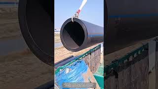 Easyway to Unload DN800 PE Sewage Pipes [upl. by Mlohsihc440]