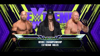 Brock lesnar vs Undertaker vs Goldberg Wwe Championship Match [upl. by Alleram]