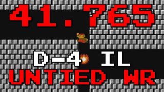 41765 Super Mario Bros The Lost Levels D4 IL Speedrun World Record [upl. by Gnoc]