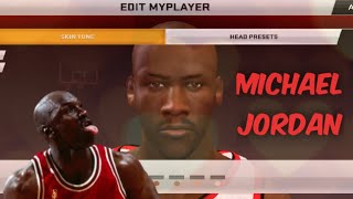 NBA2k20 Mobile  Michael Jordan Face Creation ✔️❤️ [upl. by Vance636]