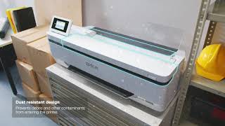 EPSON SCT3100M amp EPSON SCT5100M MFP Plotter Video [upl. by Aneleiram]