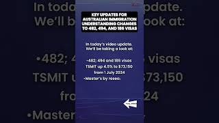 Key Updates for Australian Immigration Understanding Changes to 482 494 and 186 Visas [upl. by Ekez]