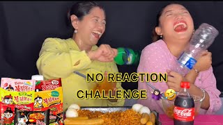 FUNNY NO REACTION RAMEN CHALLENGE  Aama chori   it’s me Muskan [upl. by Adnak823]