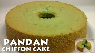 Pandan Chiffon Cake l Soft and Moist Pandan Cake by Tasty Recipe l [upl. by Ahseikal442]