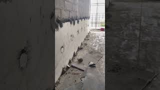 wet cladding Installation of Wall Cladding tile construction building Civilengineering [upl. by Llerral594]