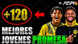 120 MEJORES JOVENES PROMESAS para MODO CARRERA en FC 24 BARATOS amp BRUTALES😱🔥 [upl. by Crow]