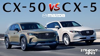 2023 Mazda CX50 vs CX5 Review  Which is BETTER [upl. by Olin]