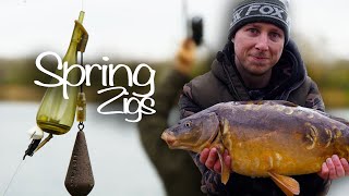 CATCH CARP when NOONE else is Spring Zig Fishing with Harry Charrington [upl. by Ahsratan]