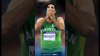 Arshad Nadeem Javelin Throw Winner Olympics 2024 olympics [upl. by Ahsekad908]