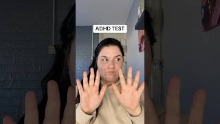 Part 1  ADHD TEST adhd test shorts foryou putafingerdownchallenge [upl. by Nairahcaz]