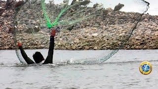 PESCA EXTREMA  Extreme Fishing  Traditional fishing cas net [upl. by Ahtaga]