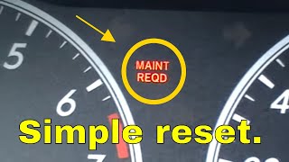 Toyota corolla maint reqd light reset maintenance required [upl. by Westberg]