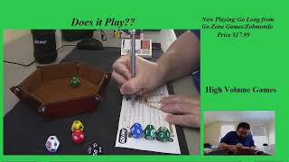 Go Long Football Dice Game Does it Play Ep 2 [upl. by Dionisio670]