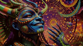 Progressive Psytrance  Electric Samurai  Hallucinations mix 2024 AI Psychedelic Graphic Visuals [upl. by Duncan]