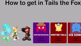 How to get characters in Tails the Fox Roblox [upl. by Bab146]