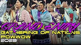 GRAND ENTRY l Fri Gathering of Nations GON Powwow 2023 [upl. by Tirb]