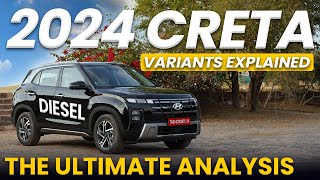 Hyundai Creta Facelift Diesel Variants Explained  E EX S SO SX Tech SXO  Jan [upl. by Yrelle]