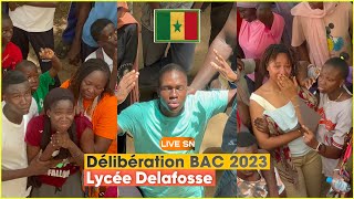 DÉLIBÉRATION BAC 2023  SÉRIE L 12  LYCÉE MAURICE DELAFOSSE  Live Sn [upl. by Anahsar]