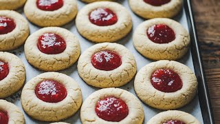 Classic Thumbprint Jam Cookies Recipe  Perfect JamFilled Cookies for Any Occasion [upl. by Drof]