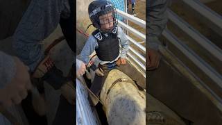 Rodeo with a 9 year old is fun Bull riding Learning the way bullriders bullride rodeo [upl. by Sielen952]