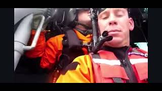 Coast Guard rescue swimmer deployment POV [upl. by Mines584]