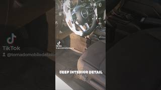 Jeep interior detail autodetailing cardetailling mobiledetailing jeep jeeplife jeepwrangler [upl. by Malony]