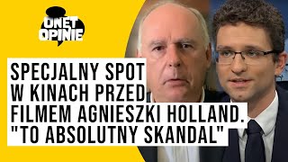 Specjalny spot w kinach przed filmem Agnieszki Holland quotTo absolutny skandalquot [upl. by Auvil]