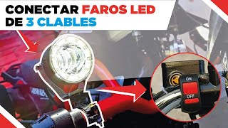 ➡️ Como INSTALAR exploradoras en una moto con SWITCH  Conectar Luces Moto [upl. by Ynaffit306]