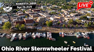 Ohio River Sternwheeler Festival Drone Flight 972024 [upl. by Zacks]